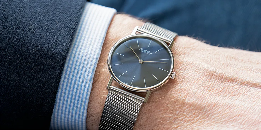 Ole Mathiesen Classic 33 silber blau Ole Mathiesen Classic 33 silber blau